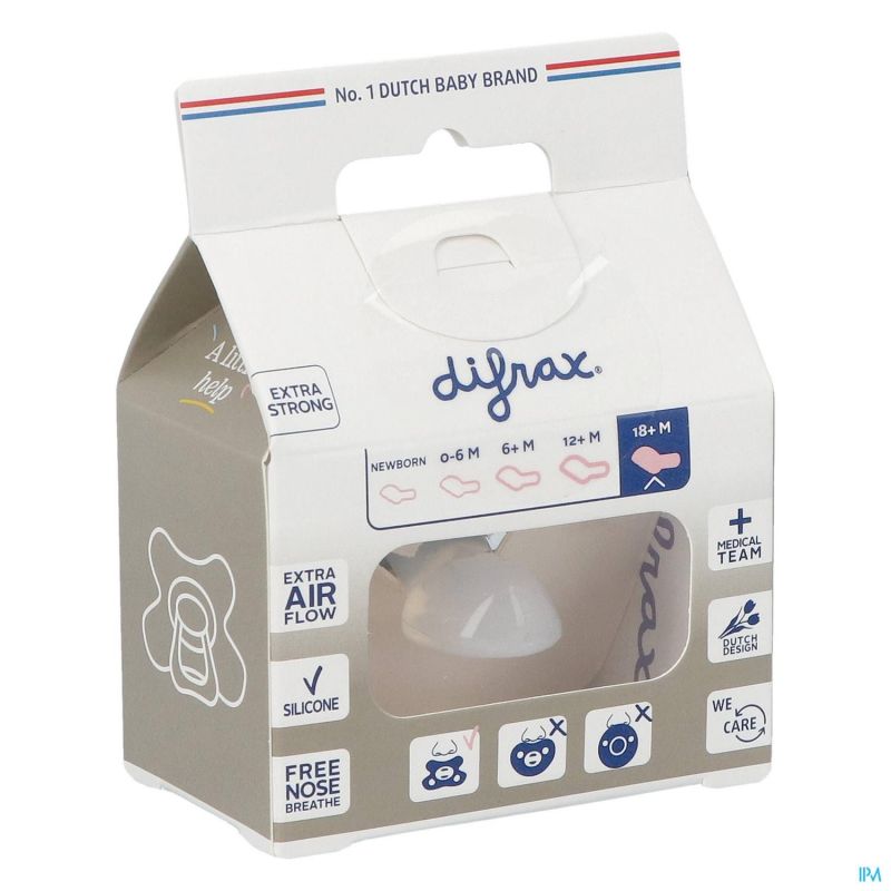 Difrax Sucette Sil Dental Xtra Forte +18m 342