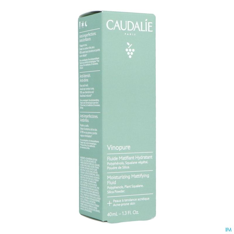 Caudalie Vinopure Fluide Matifiant Hydra 40ml Nf