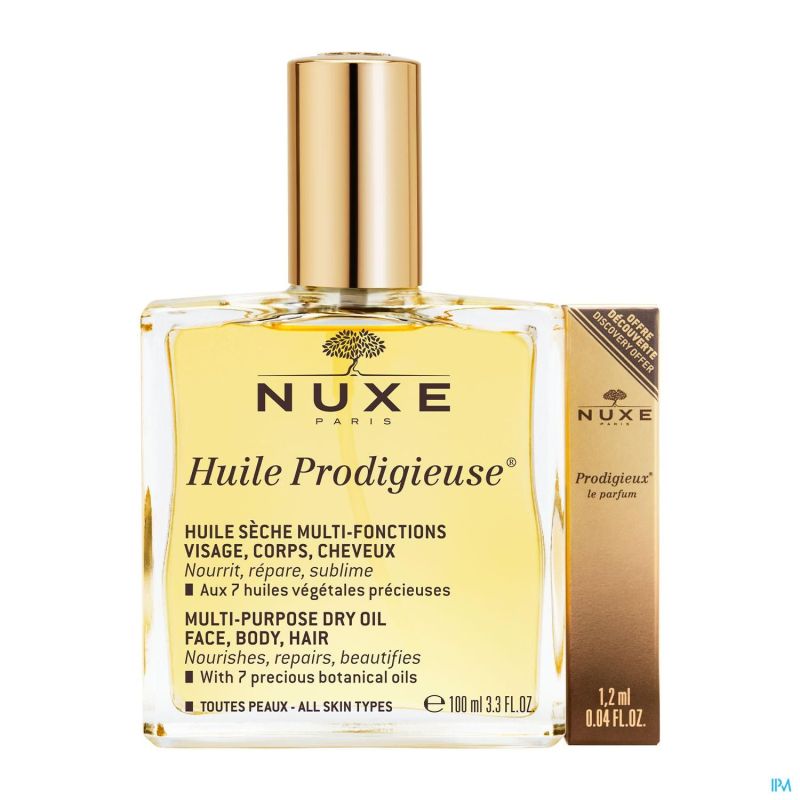 Nuxe Huile Prodigieuse Vapo 100ml+parf.1,2ml Grat.