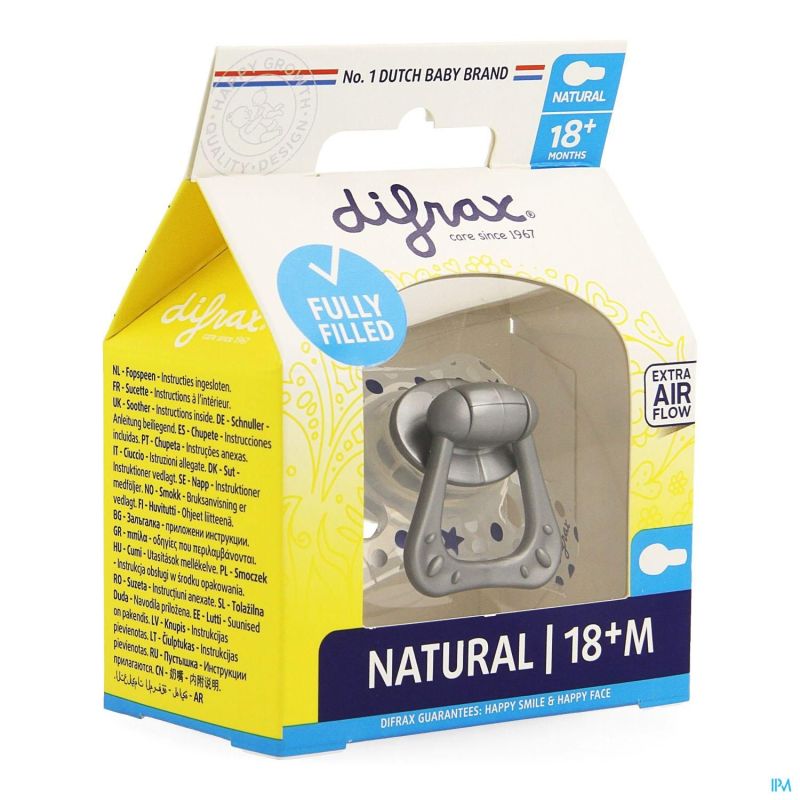 Difrax Sucette Natural 18+ M Boy