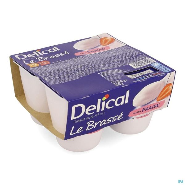 Delical Le Brasse Aardbei 4X200 Gr