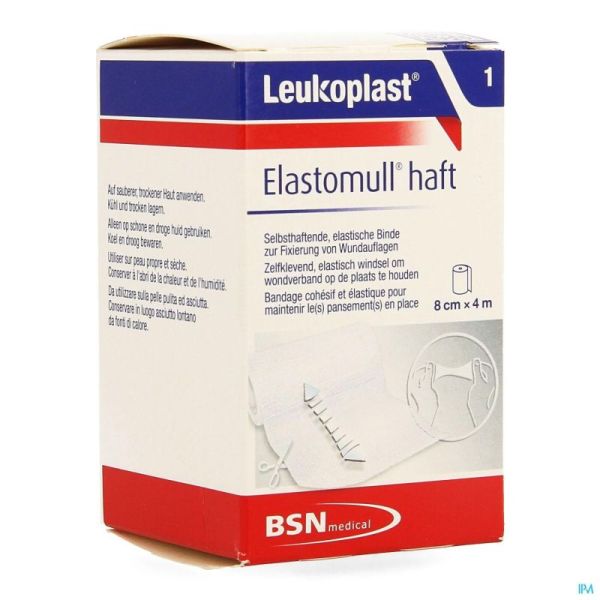 Leukoplast Elastomull Haft 8Cmx4M 7999701 1 Rol