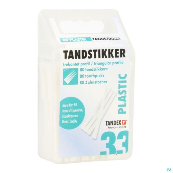 Tandex Toothpicks Plastiek T5 80 St