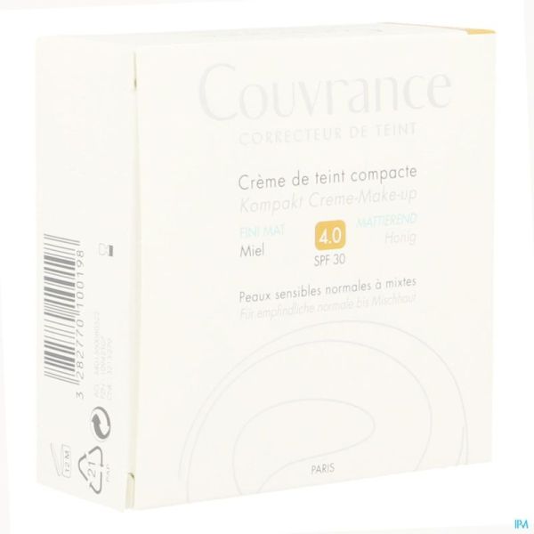 Avene Couvrance Cr Teint Comp Miel Fini Mat 9,5 G