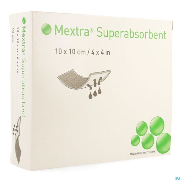 Mextra Superabsorb 10X10Cm 610700 10 St