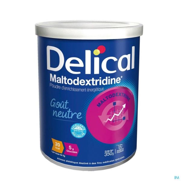 Delical Maltodextridine Neutraal Pot 350 G