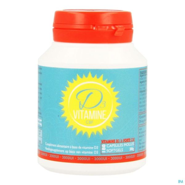 Vit D3 Cbf X-Forte 3000Ui 180 Softgels