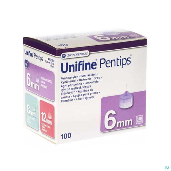 Unifine Pentips Nld St 31G 6 Mm An3590 100 St