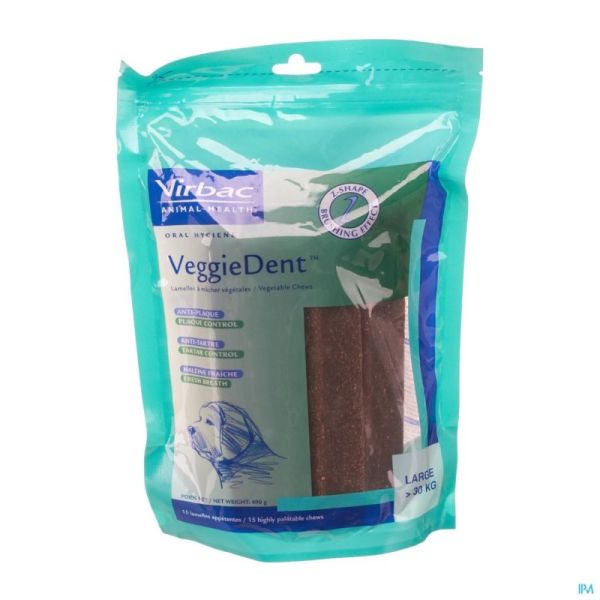 Veggiedent >30 Kg Veter 15 Kauwstrips