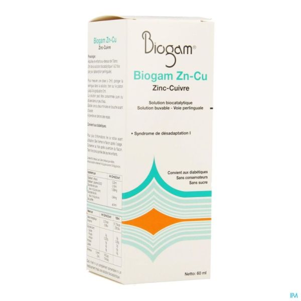 Biogam Zn-cu Fl 60ml