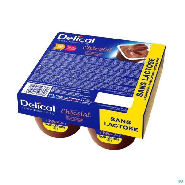 Delical Creme Dessert Hp-Hc Chocolade 4X125 G