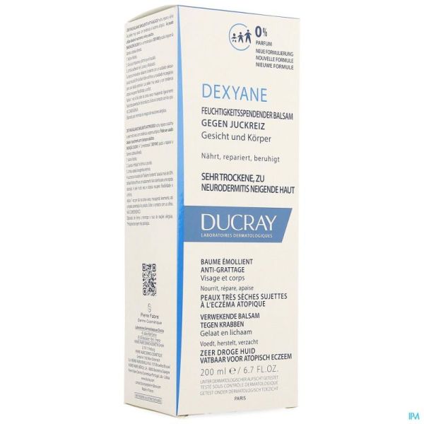 Ducray Dexyane Emollierende Balsem A-Jeuk 200 Ml