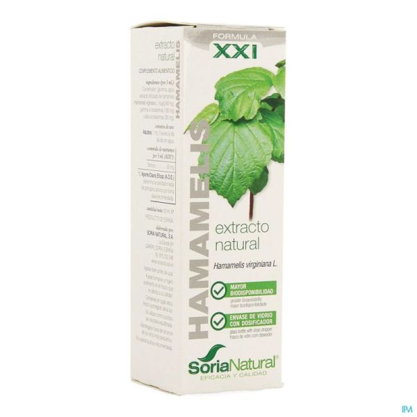 Soria Natural Hamamelis Virg Xxi Extr Fl 50 Ml