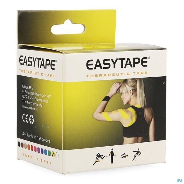 Easytape Kinesiology Tape Geel 5 Cm X 5 Cm