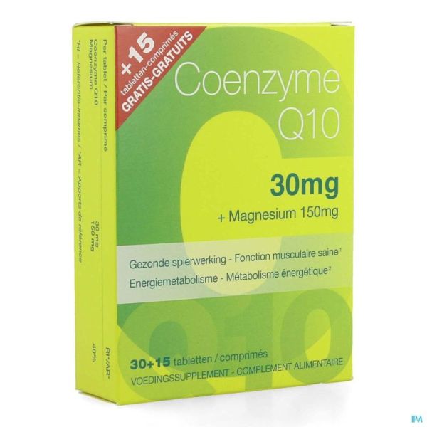 Coenzyme Q10 30Mg + Mg 30 + 15 Tabl Gratis 7699