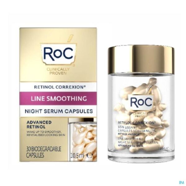 Roc Retinol Correx Smooth Night Serum Caps 30 St