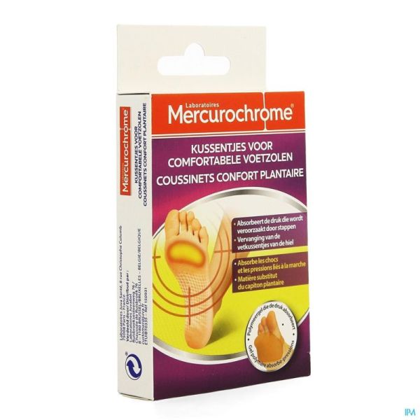 Mercurochrome Kussentjes Comfort Voetzolen 2 St