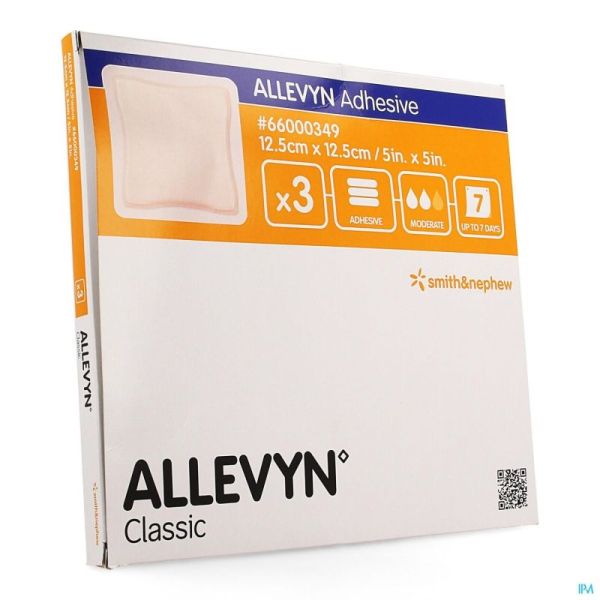 Allevyn Adhes 12,5X12,5Cm 0349 3 St