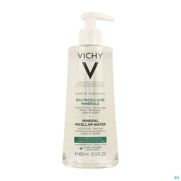 Vichy Pt Eau Micellaire Peau Mixte Grasse 400ml