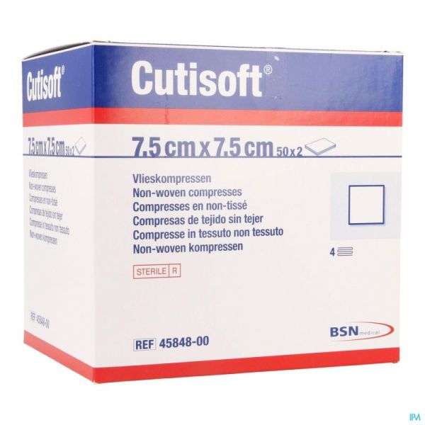 Cutisoft N-Woven Ster 7,5X7,5Cm 4584800 100 St