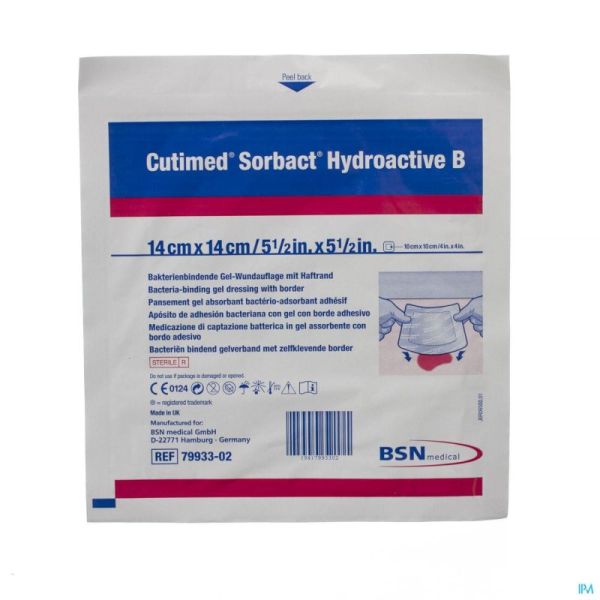 Cutimed Sorbact Hydro B 14X14Cm 7993304 1 St