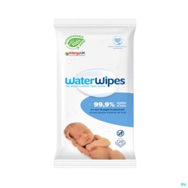 Waterwipes Lingettes Biodegradable 28